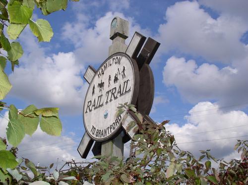 Rail Trail Sign at Ewen Road